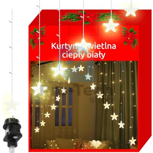 Light curtain 136LED - warm white 31V KŚ11337 75263