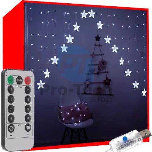 Light curtain 136LED USB cold white KS19740 75265