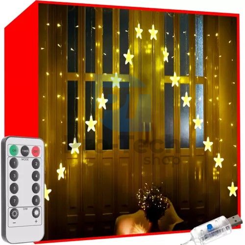 Light curtain 136LED USB warm white KS19738 75266