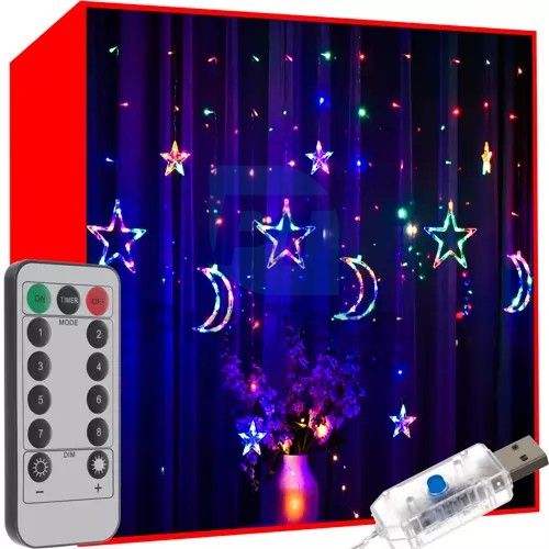 Light curtain 138 LED USB - multicoloured KS19754 75274