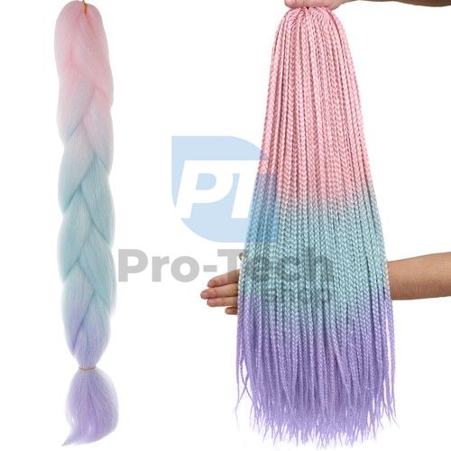 Synthetic hair braids ombre pink/blue/purple W10341 75311