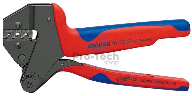 System Crimping Pliers 200 mm with Multi-Component Handles KNIPEX 08606