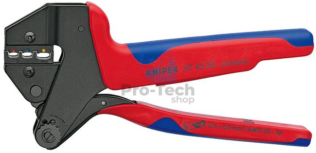 System Crimping Pliers 200 mm with Multi-Component Handles KNIPEX 08607