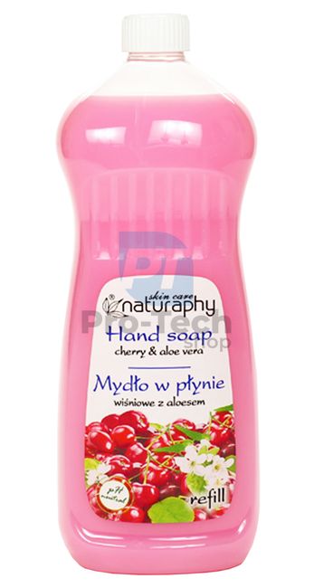 Liquid soap cherry and aloe vera, refill Naturaphy 1000ml 30312