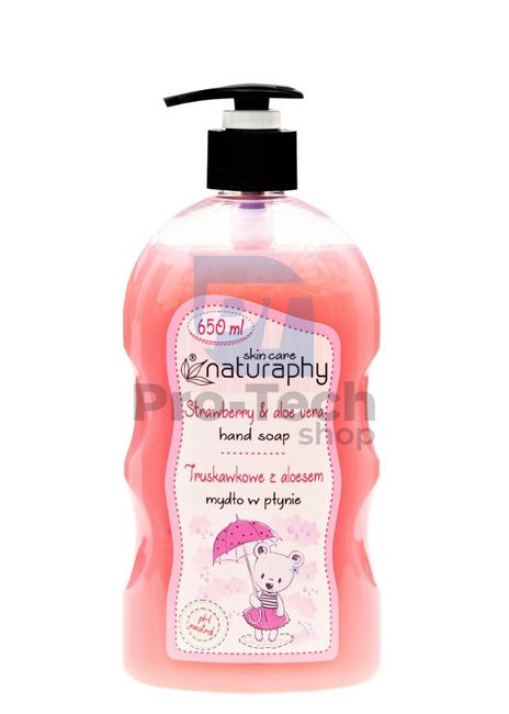 Children's liquid soap strawberry and aloe vera Naturaphy 650ml 30022