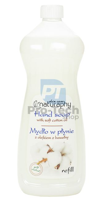 Liquid soap with cottonseed oil, refill Naturaphy 1000ml 30310