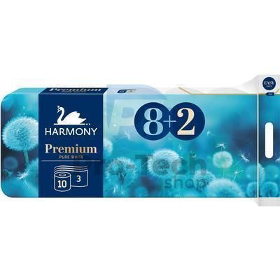 3-ply toilet paper HARMONY PREMIUM - 8+2pcs 30502