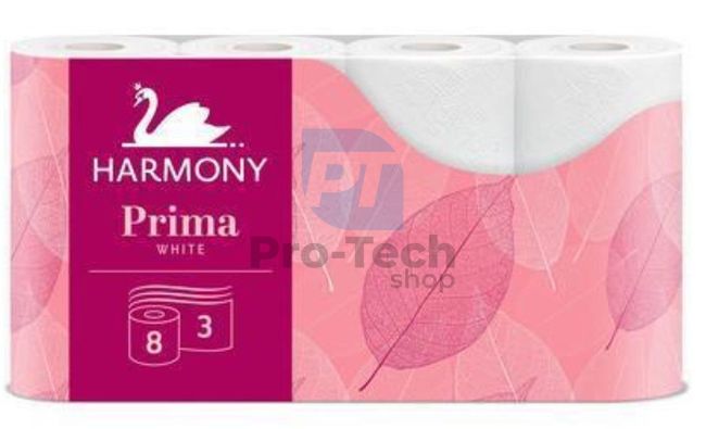 3-ply toilet paper HARMONY PRIMA - 8pcs 30497