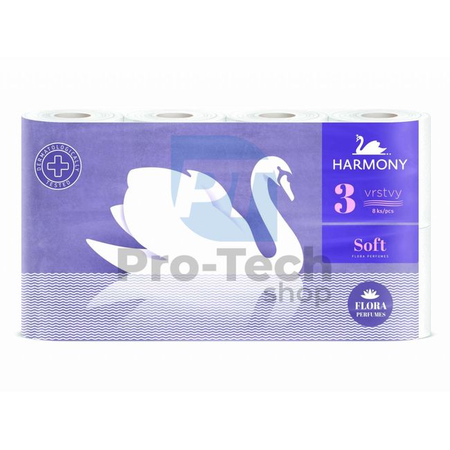 3-ply toilet paper HARMONY SOFT FLORA AROMA - 8pcs 30357