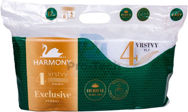 4-ply toilet paper HARMONY EXCLUSIVE HERBAL PARFUMES - 8pcs 30361