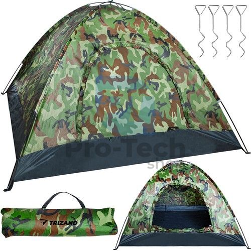 Hiking tent for 4 persons - camouflage 75404