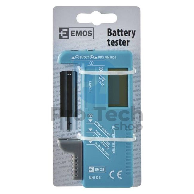 Universal battery tester (AA, AAA, C, D, 9V, button cell) 70567