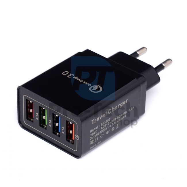 Universal USB to mains adapter 3x3,1A 1xQUICK CHARGE 3,0 16782