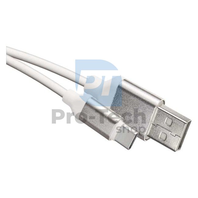 USB cable 2.0 A/M - C/M 1m white 71876