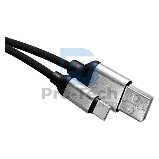 USB cable 2.0 A/M - C/M 1m black 71877