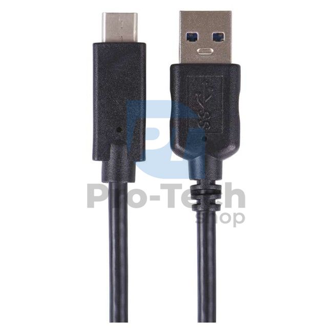 USB cable 3.0 A/M - USB 3.1 C/M 1m black, Quick charge 71390