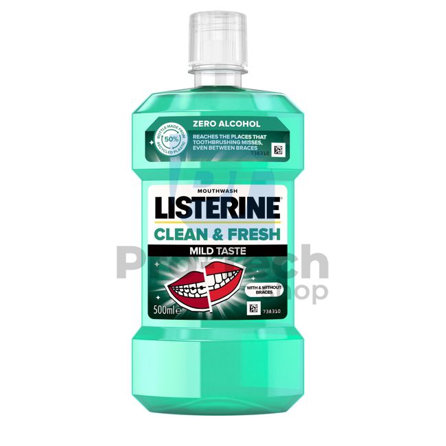 Listerine Clean & Fresh Mouthwash 500ml 30585