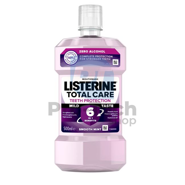 Listerine Total Care Teeth Protection Mild Mouthwash 500ml 30580