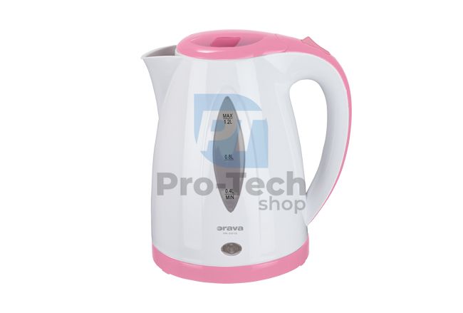 Kettle 1,2L Orava, white-pink 73618