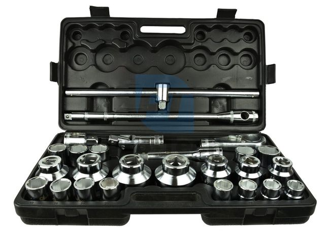 Large socket wrench set 26pcs 6 edges 00658_1