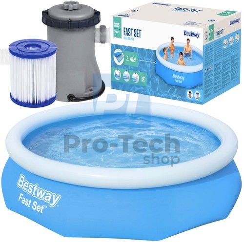 Large family swimming pool with pump BESTWAY 305x76cm 75443