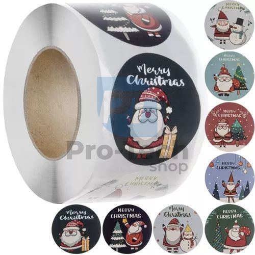 Christmas stickers - roll 500pcs Ruhhy 22328 75666