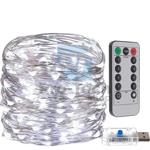 Christmas lighting USB - wires 300 LED cold white 75473