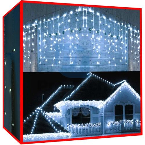 Christmas lights - icicles 500 LED cold white 76160