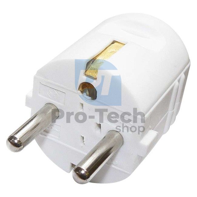 Straight plug for extension cable, white 70498