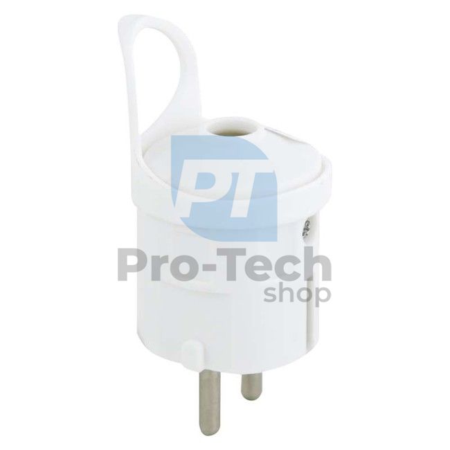 Straight plug for extension cable, white 70648