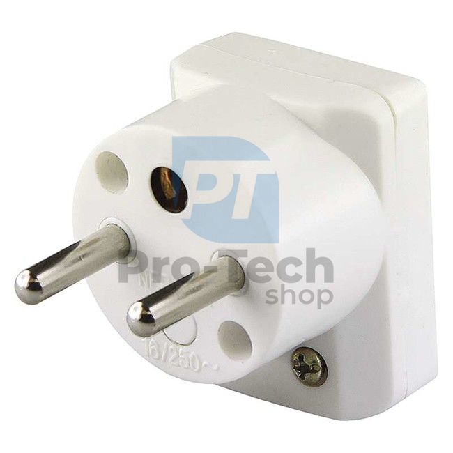 Angle plug, white 5536-2154 70646