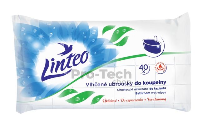 Linteo Bathroom Wet Wipes 40pcs 30438