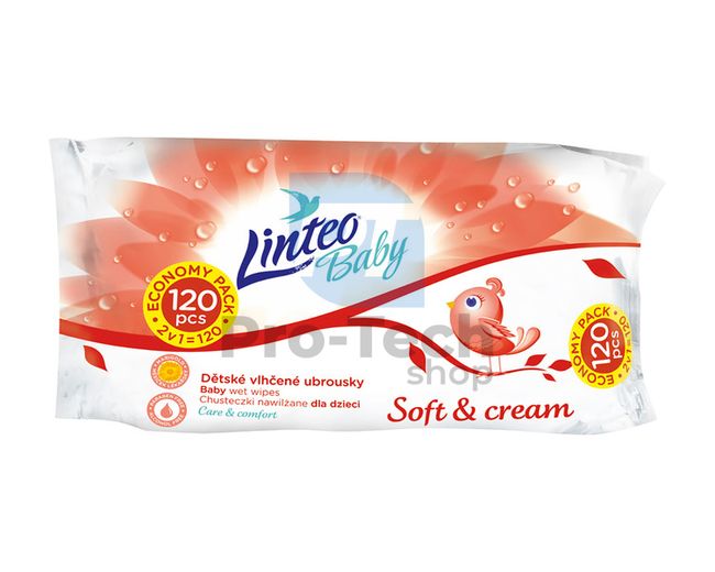 Linteo Baby Soft and Cream Wet Wipes 120pcs 30432