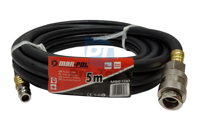 Rubber air hose 5m 6mm x 13mm 06028