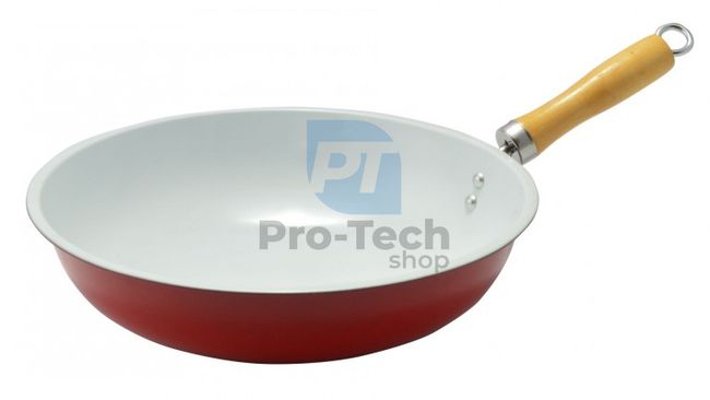 Wok pan with ceramic surface 30cm Red 51025