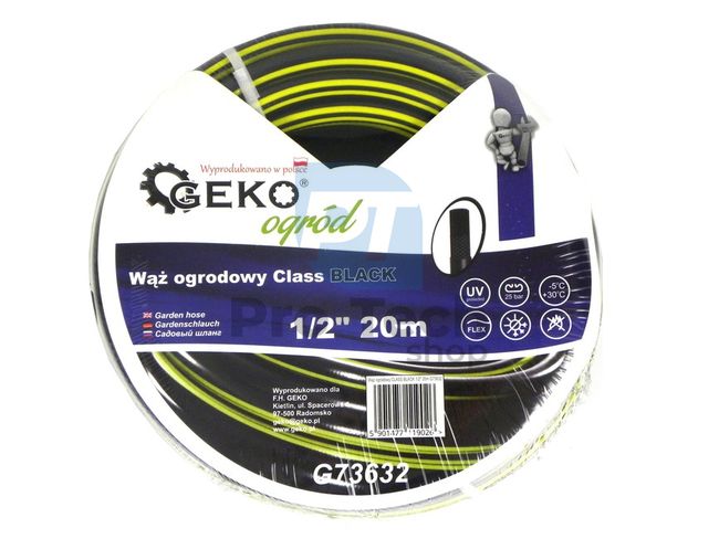 Garden Hose 20m 1/2" Black 04351