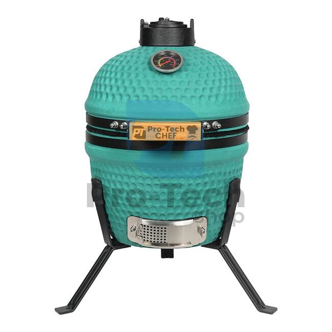 Garden ceramic grill Kamado CL-13 green matt Pro-Tech CHEF 40333