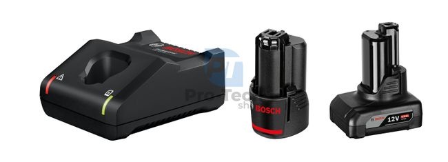 Basic set Bosch 2 x battery GBA 12V 2,0Ah, 4,0Ah + charger GAL 12V-40 Professional 15252