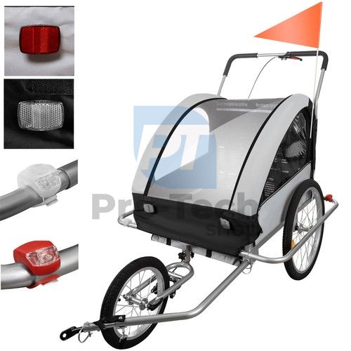 Hanging trolley/bicycle trailer - 3in1 LED 75618