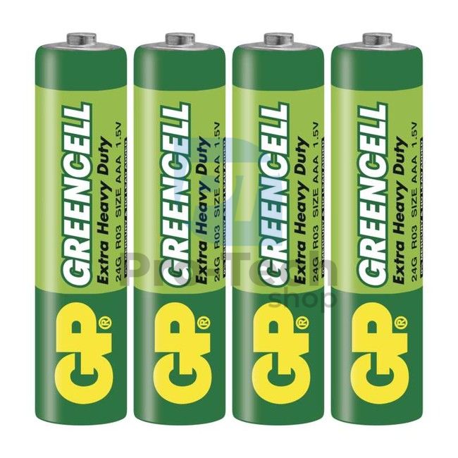 Zinc-chloride battery GP Greencell R03 (AAA), 4pcs 71064